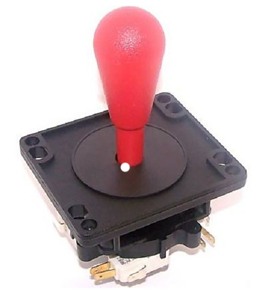 Happ Red Ultimate Joystick 8 Way with Switches Game Room Guys