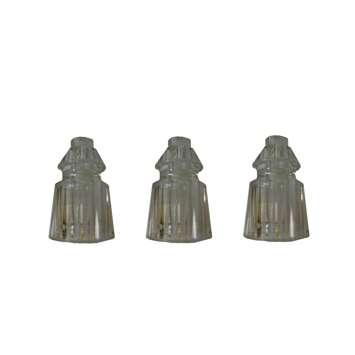 Plastic Translucent Clear Star Post 1-1/16" - Bally/Williams - Set of 3