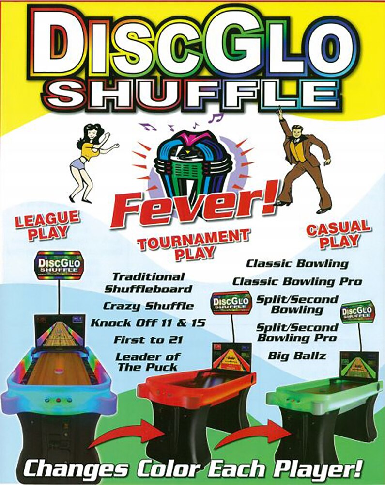 Arachnid Disc Glo Shuffleboard Bowling Game Room Guys