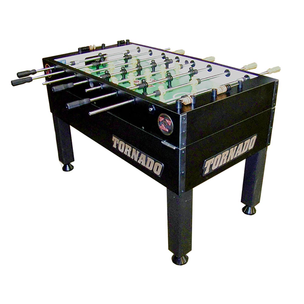 Tornado T3000 Black Foosball Table 1 Goalie Game Room Guys