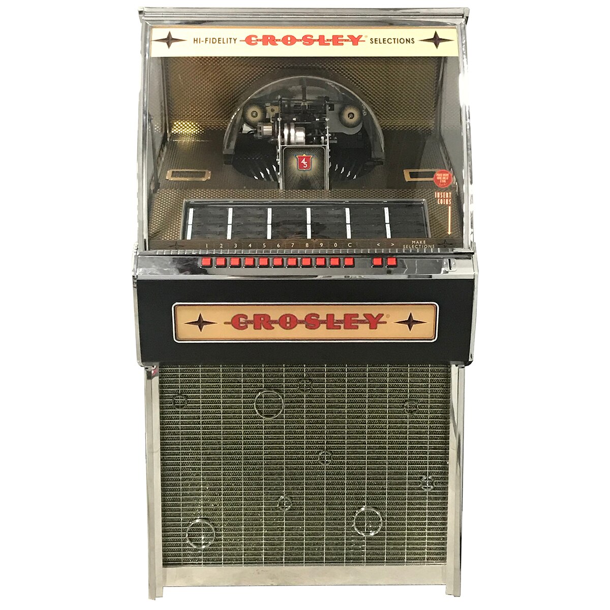 Crosley Rocket 45 Vinyl Jukebox Black Game Room Guys