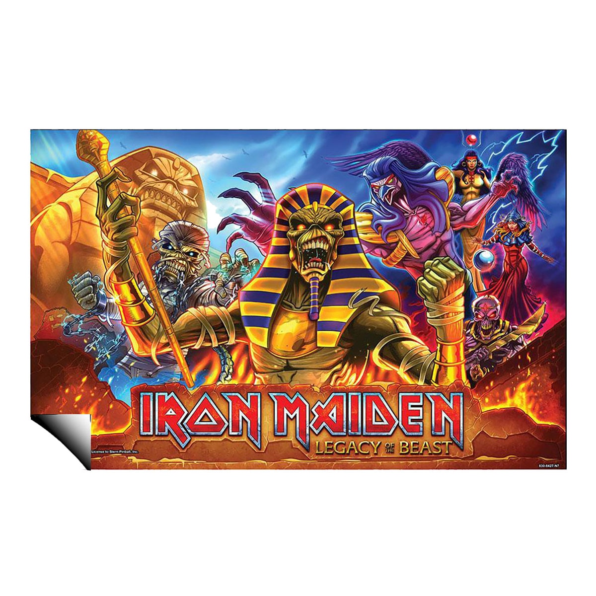 Stern Iron Maiden Premium Pinball Translite | Game Room Guys