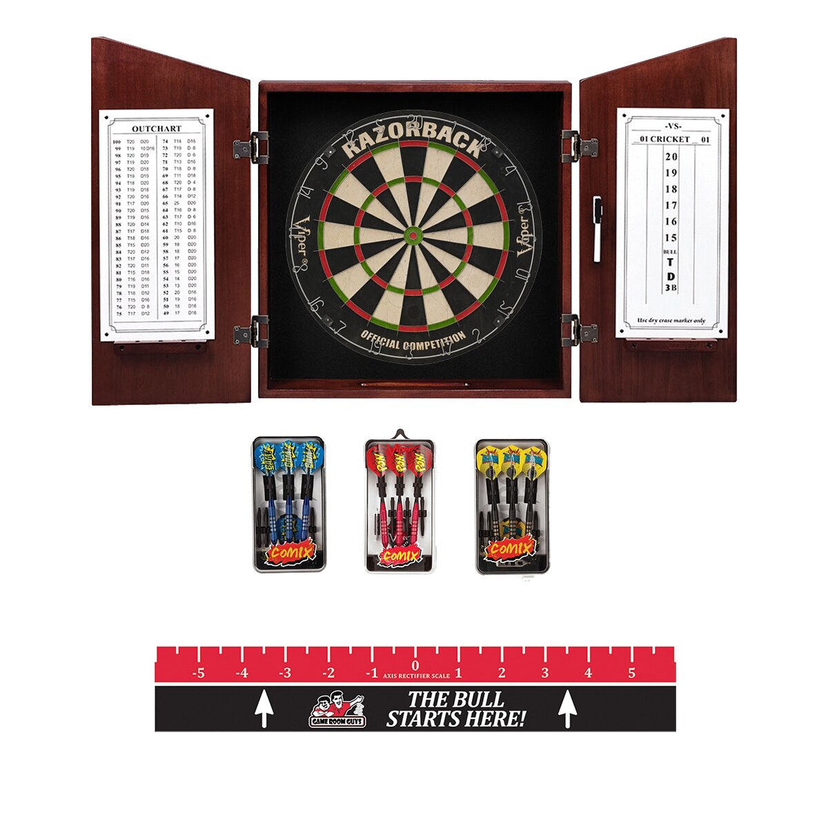 Angular English Tudor Dart Board Package Game Room Guys