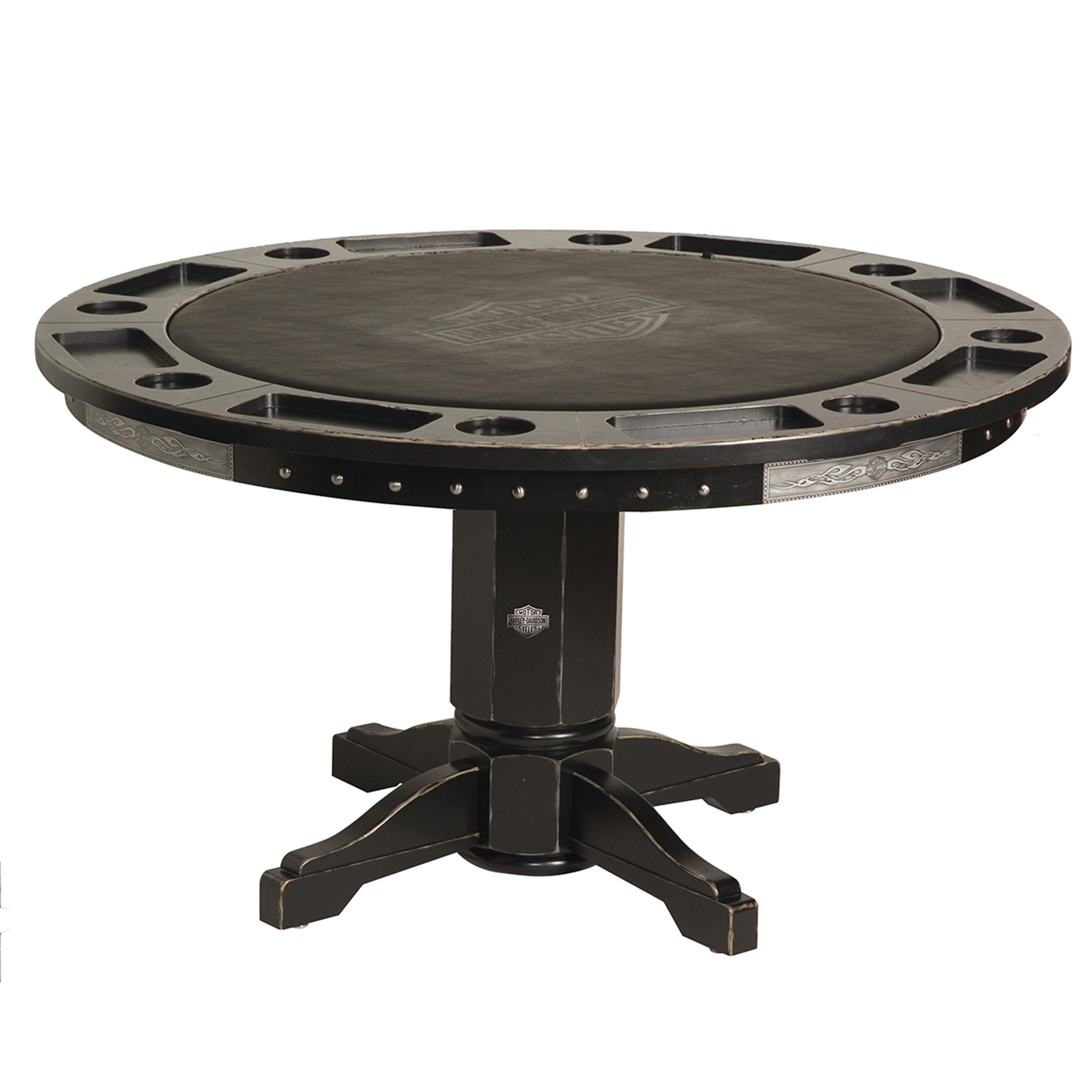 Harley Davidson Poker Table with Chairs Game Room Guys