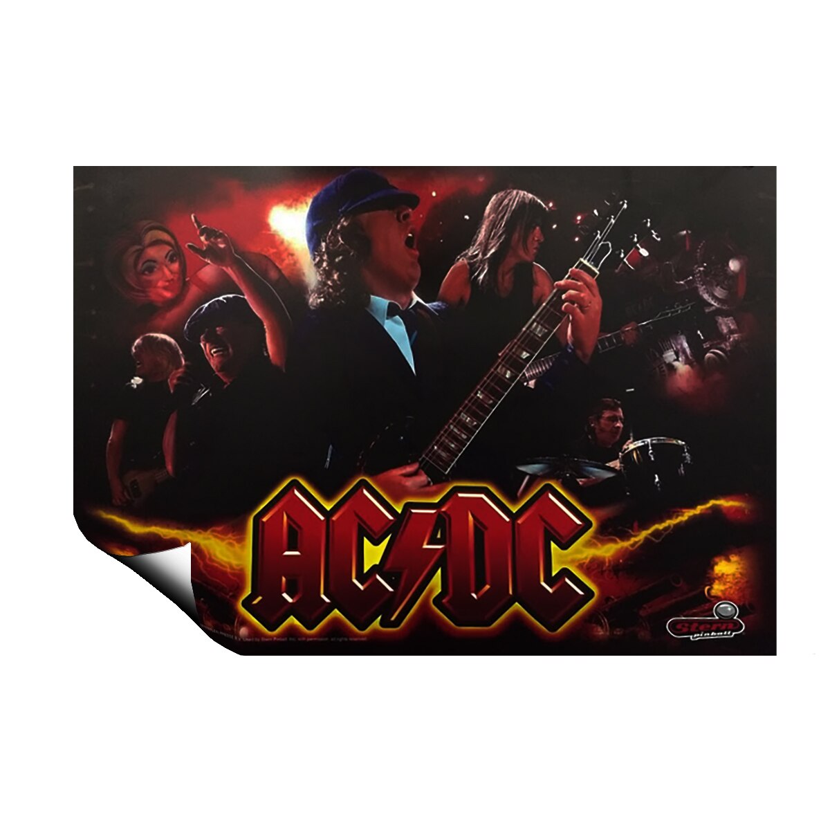 Stern AC/DC Pro Pinball Translite