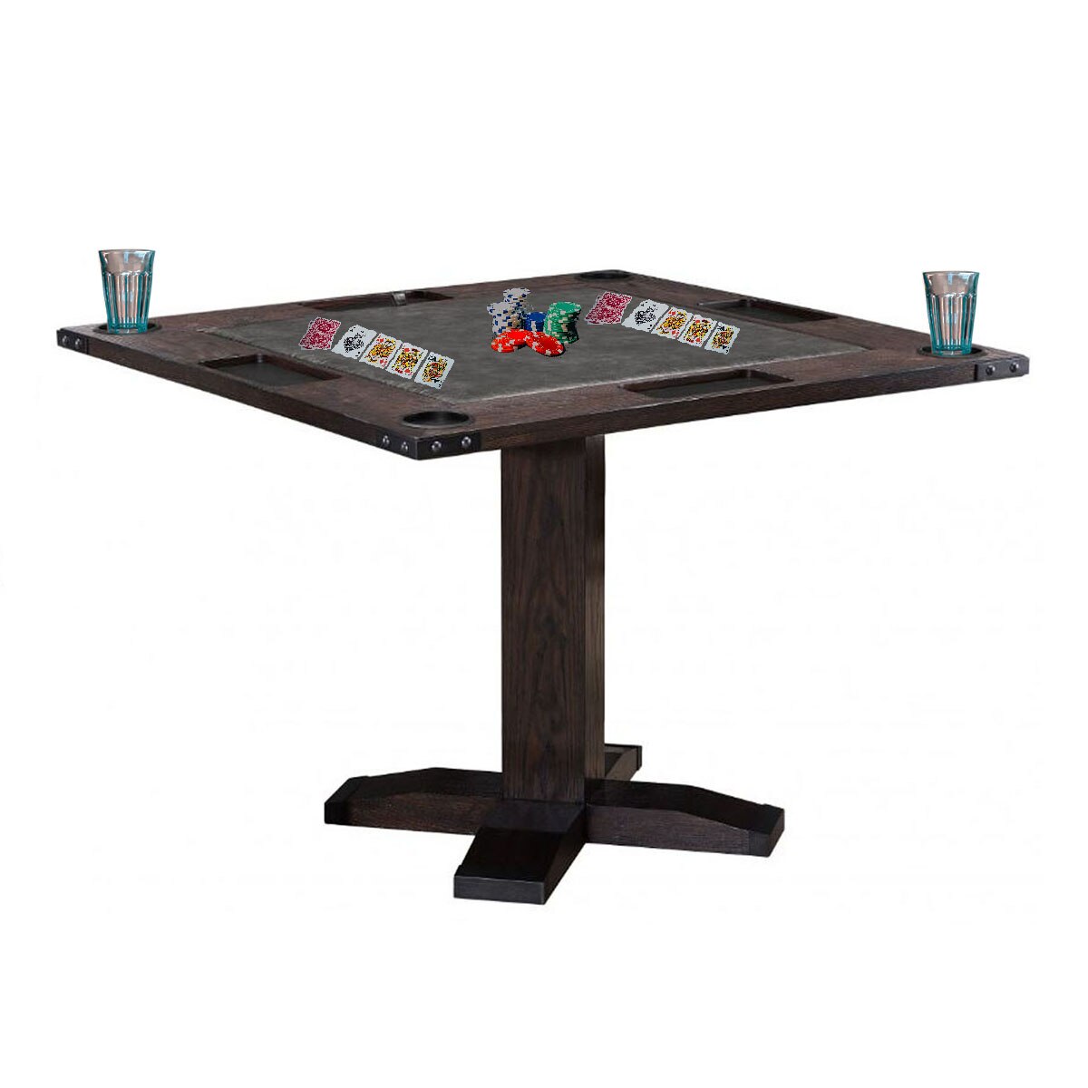 Whiskey Barrel Rustic Game Table and Chairs | Game Room Guys