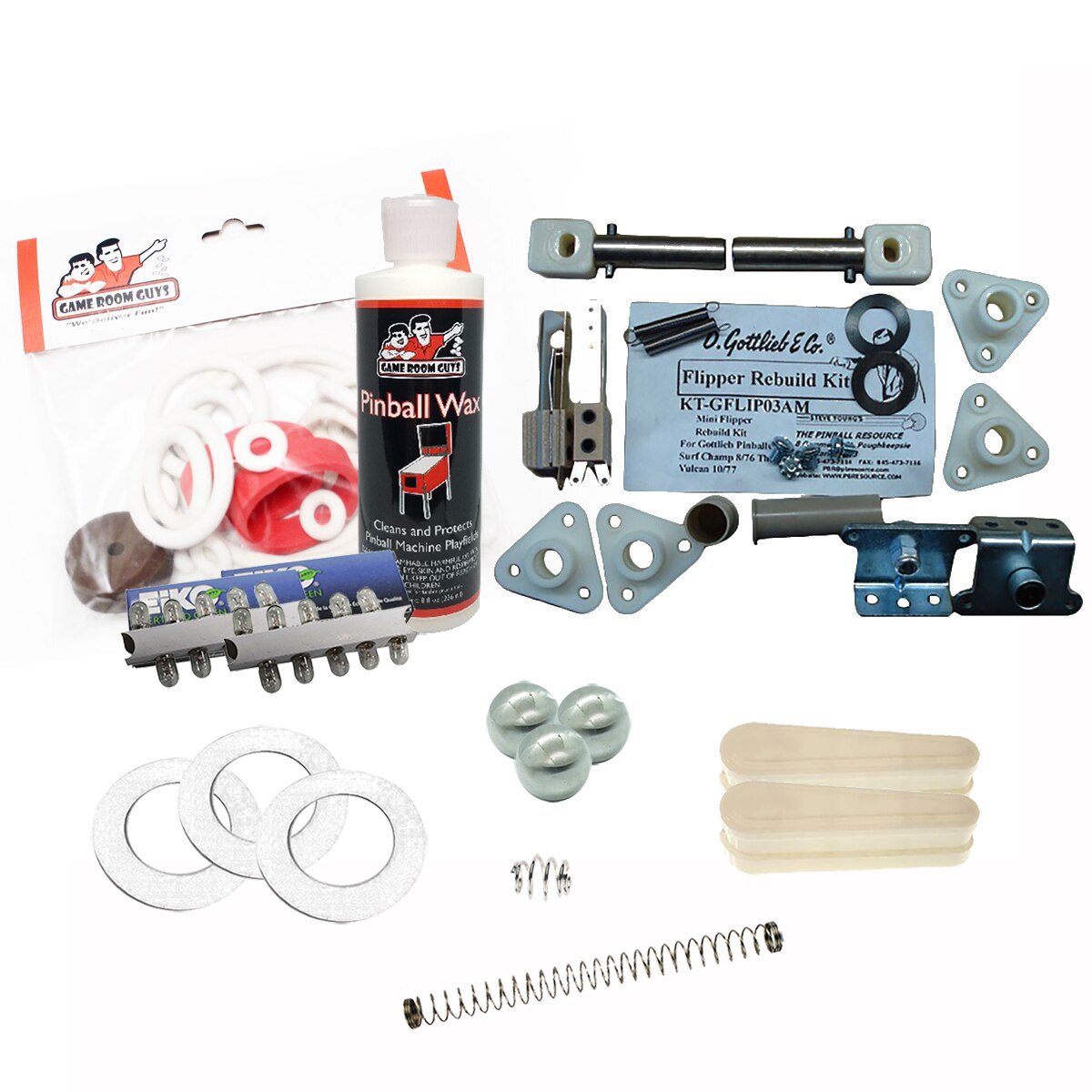 1977 Gottlieb Centigrade 37 Pinball White Premium Maintenance Kit 1977 Gottlieb Centigrade 37 Pinball White Premium Maintenance Kit