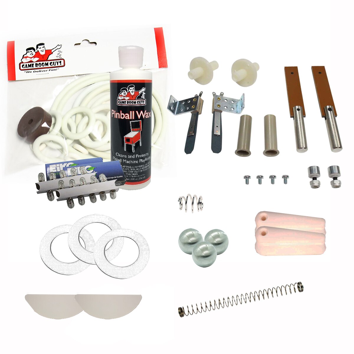 1970 Gottlieb Stock Car Pinball White Premium Maintenance Kit