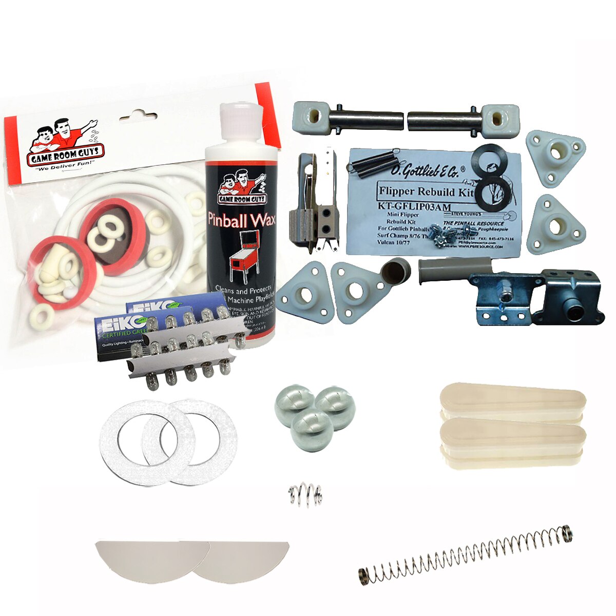 1976 Gottlieb Surf Champ Pinball White Premium Maintenance Kit