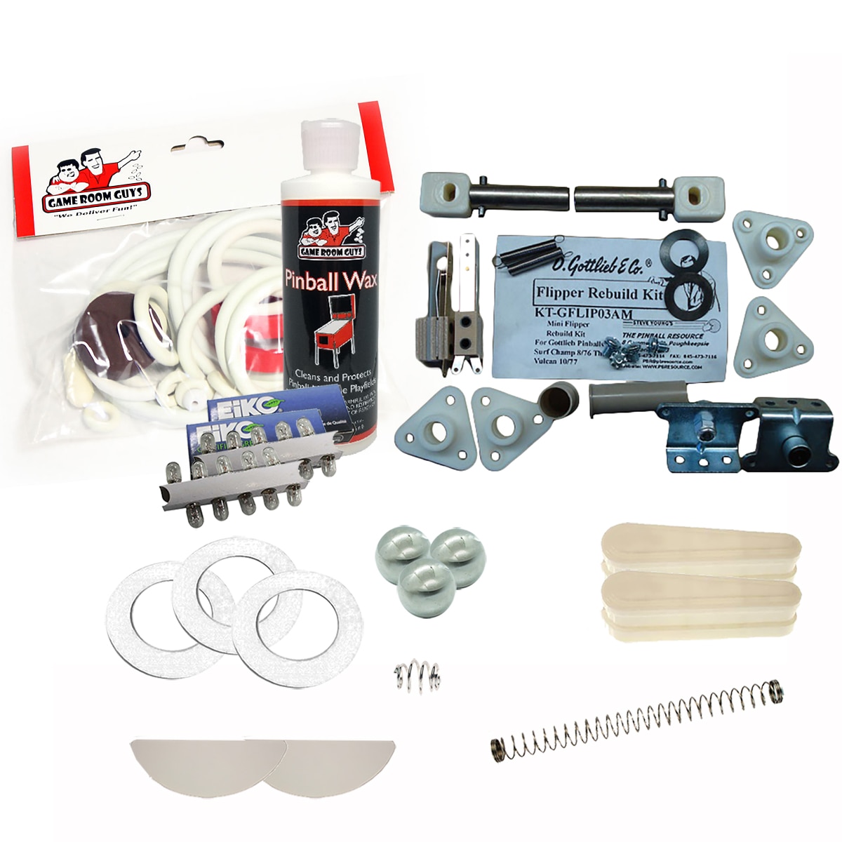 1976 Gottlieb Volley Pinball White Premium Maintenance Kit 1976 Gottlieb Volley Pinball White Premium Maintenance Kit