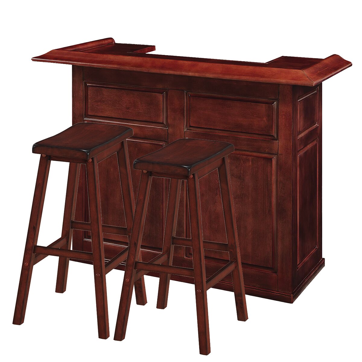 RAM Game Room Home Bar with 2 Barstools Game Room Guys