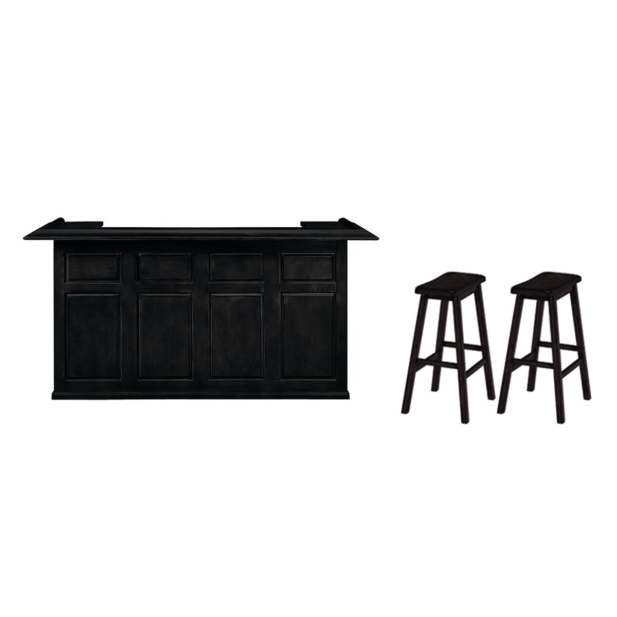 RAM Game Room Home Bar with Barstools Game Room Guys