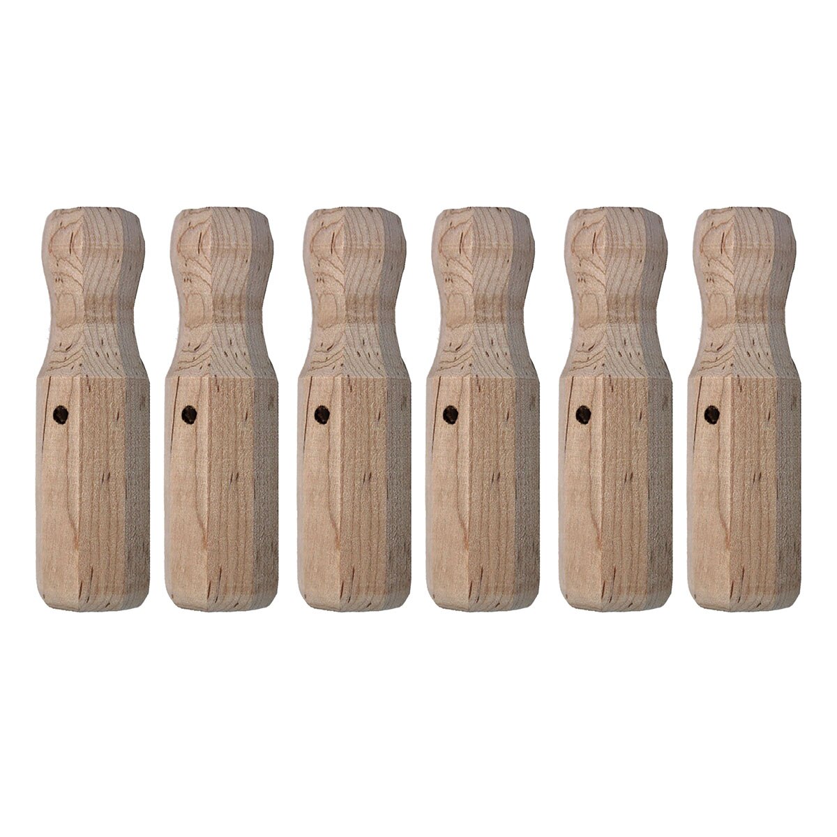 Tornado Wood Foosball Handles Set of 6 Game Room Guys