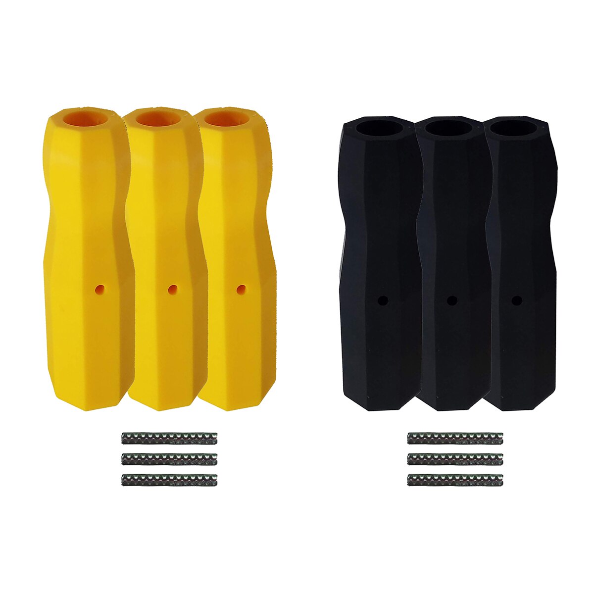 Tornado Foosball Handles Black & Yellow Game Room Guys