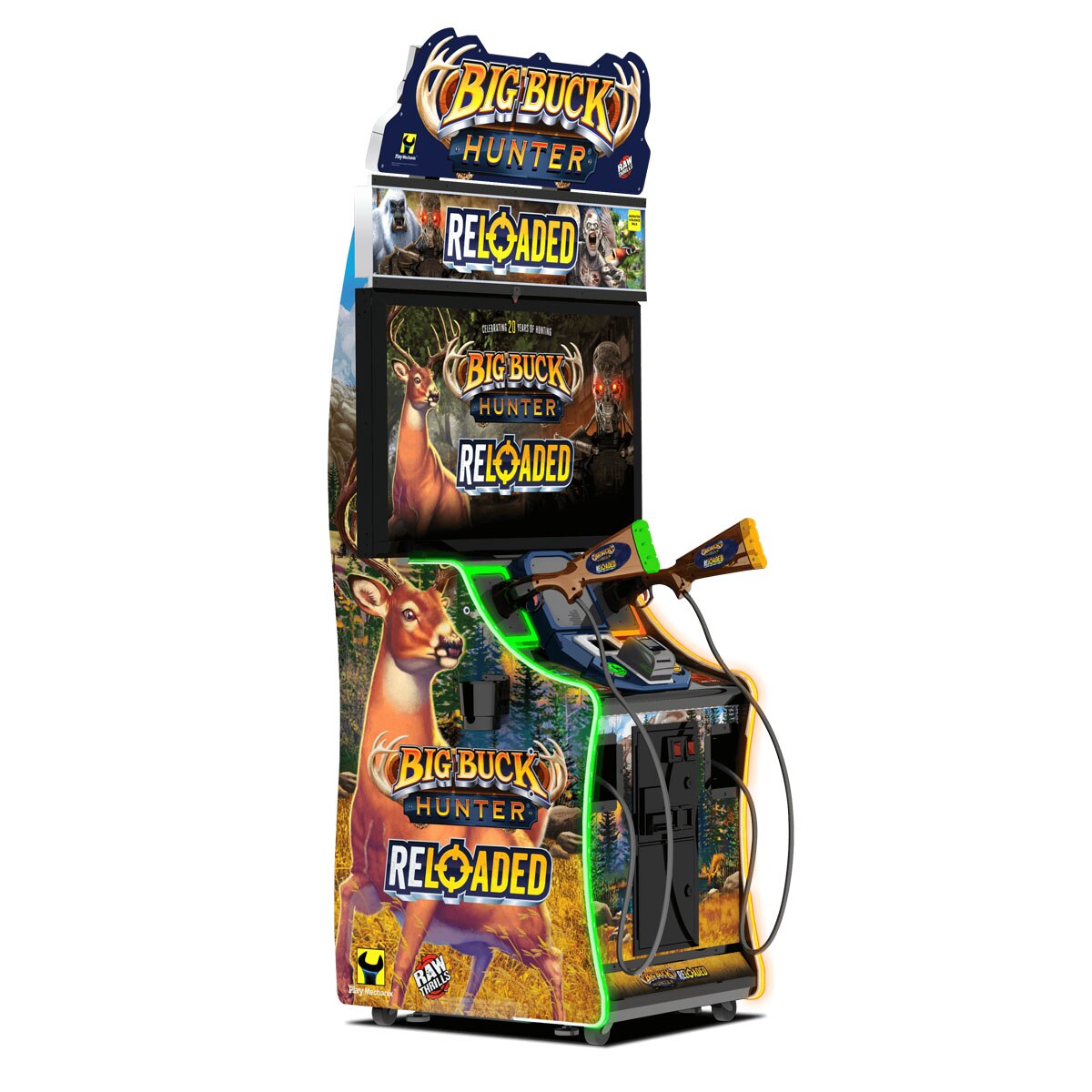 Big Buck Hunter Reloaded 42&quot; Mini Offline Game Room Guys