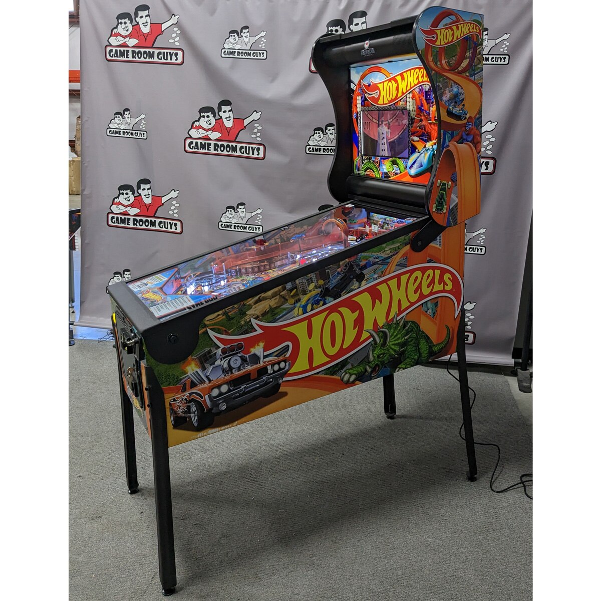 Hot Wheels Pinball Machine Deluxe Open Box Game Room Guys