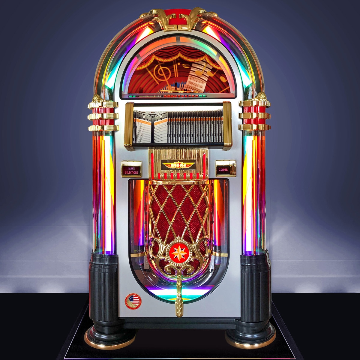 Rock-Ola Bubbler CD Crystal Edition Jukebox | Game Room Guys