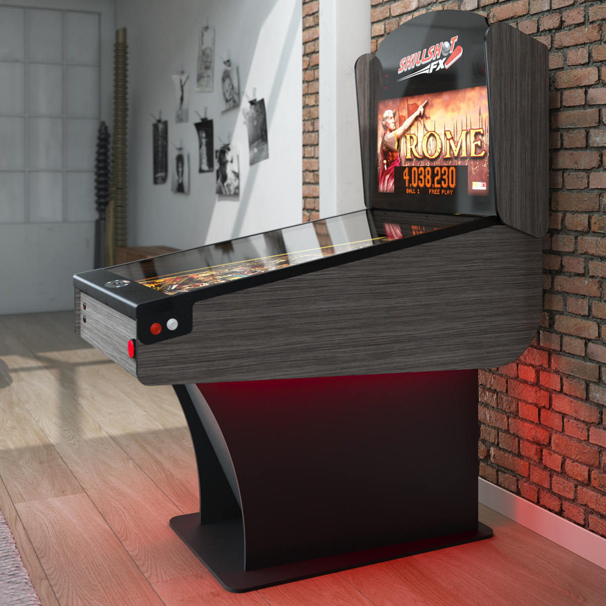 Skillshot FX Virtual Pinball Machine With a (55 Playfield - 96