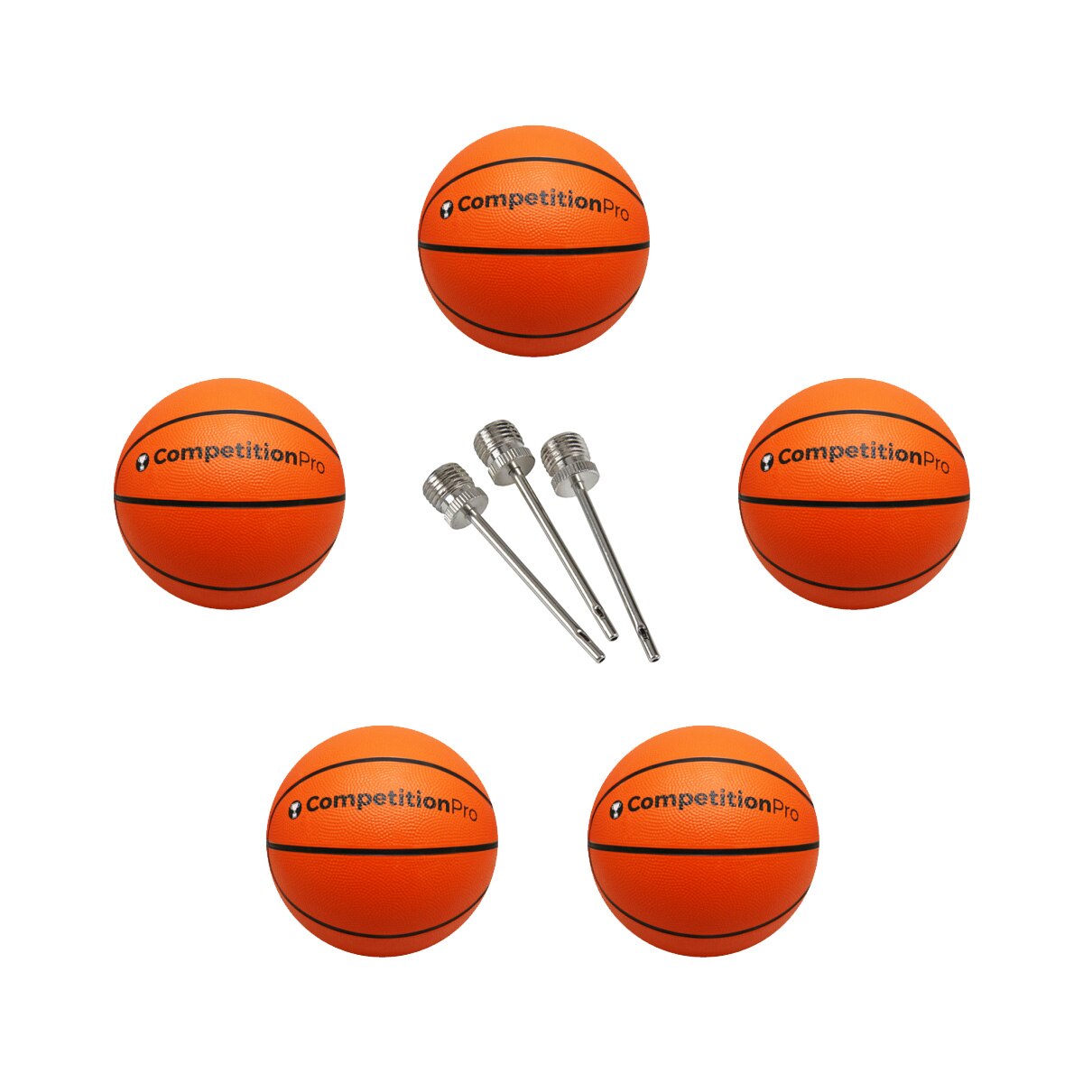 (5) 27" Circ. Arcade Basketballs with Needles Game Room Guys