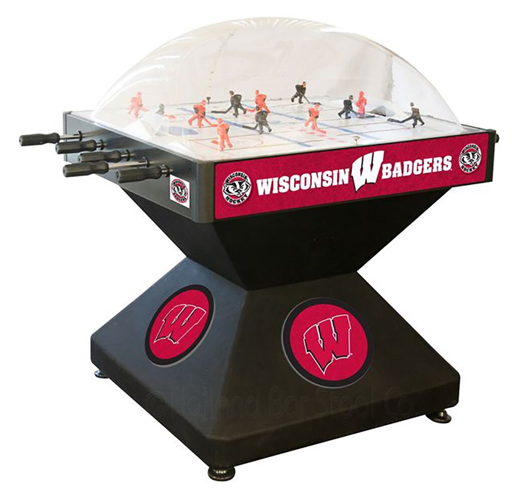 Wisconsin Badgers Dome Bubble Hockey Game Room Guys