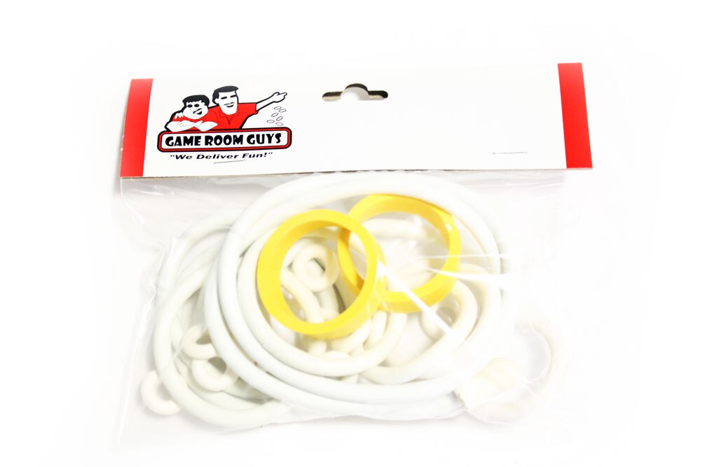 Game Plan Coney Island Pinball White Rubber Ring Kit Game Plan Coney Island Pinball White Rubber Ring Kit