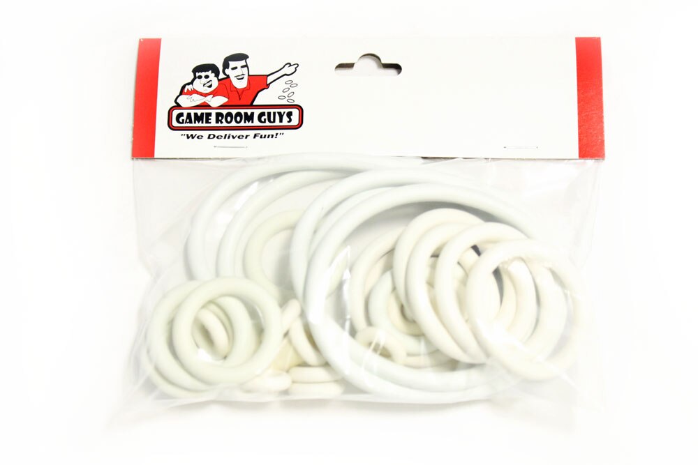 Gottlieb Cross Town Pinball White Rubber Ring Kit Gottlieb Cross Town Pinball White Rubber Ring Kit