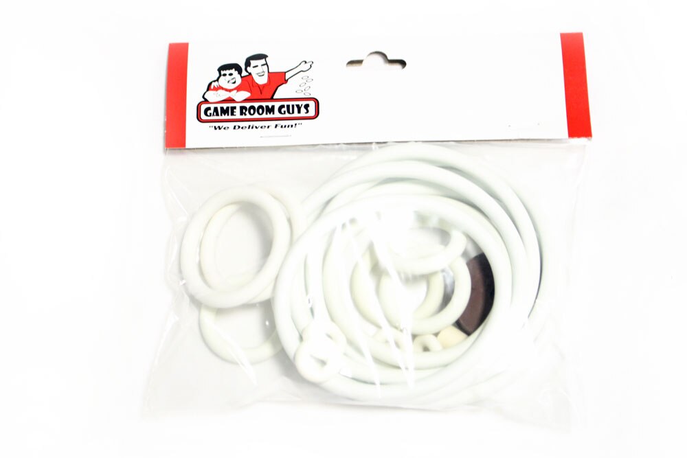 Gottlieb Drop a Card Pinball White Rubber Ring Kit Gottlieb Drop a Card Pinball White Rubber Ring Kit
