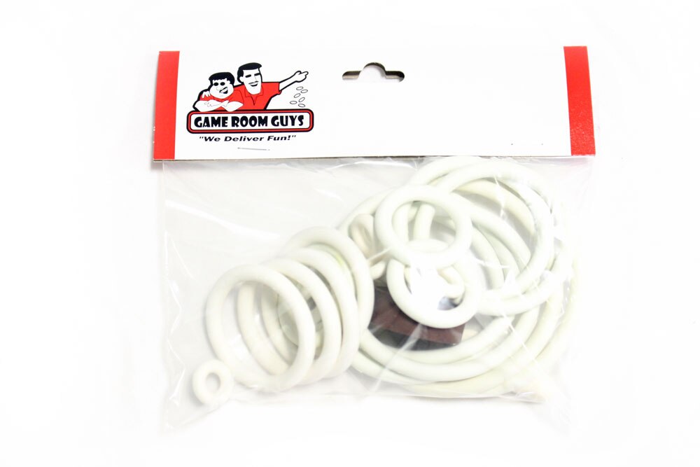 Williams Eager Beaver Pinball White Rubber Ring Kit Williams Eager Beaver Pinball White Rubber Ring Kit