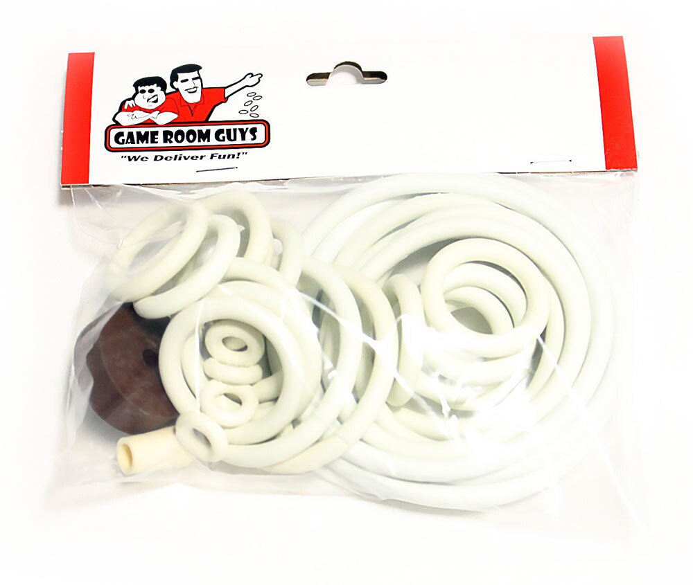 1966 Williams Eight Ball Pinball White Rubber Ring Kit 1966 Williams Eight Ball Pinball White Rubber Ring Kit