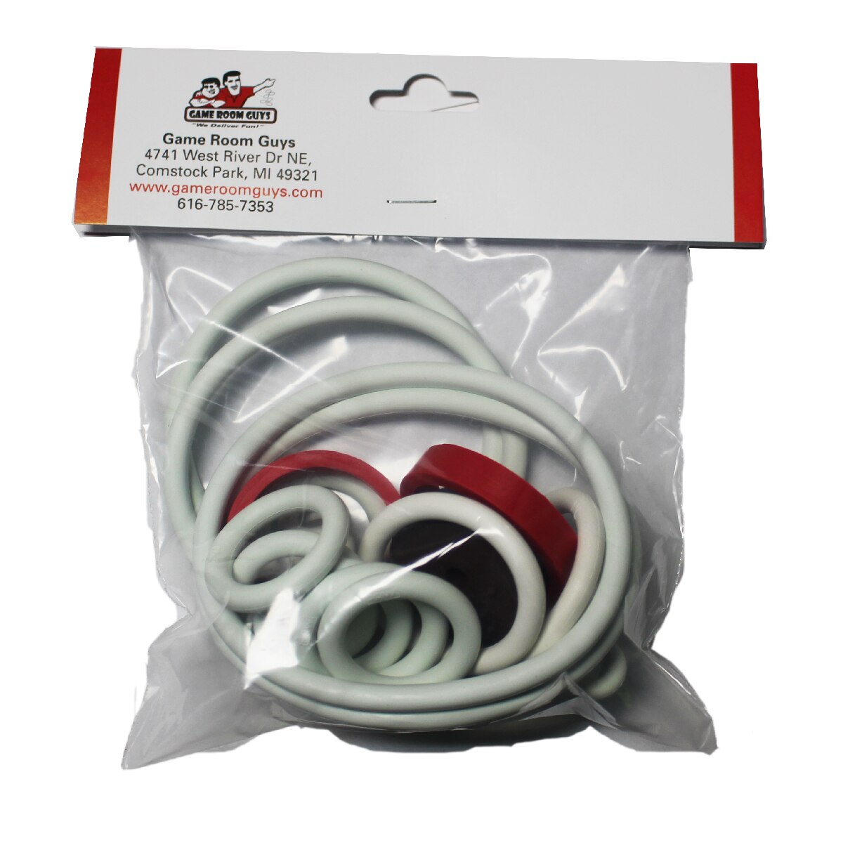 Gottlieb Fast Draw Pinball White Rubber Ring Kit Gottlieb Fast Draw Pinball White Rubber Ring Kit