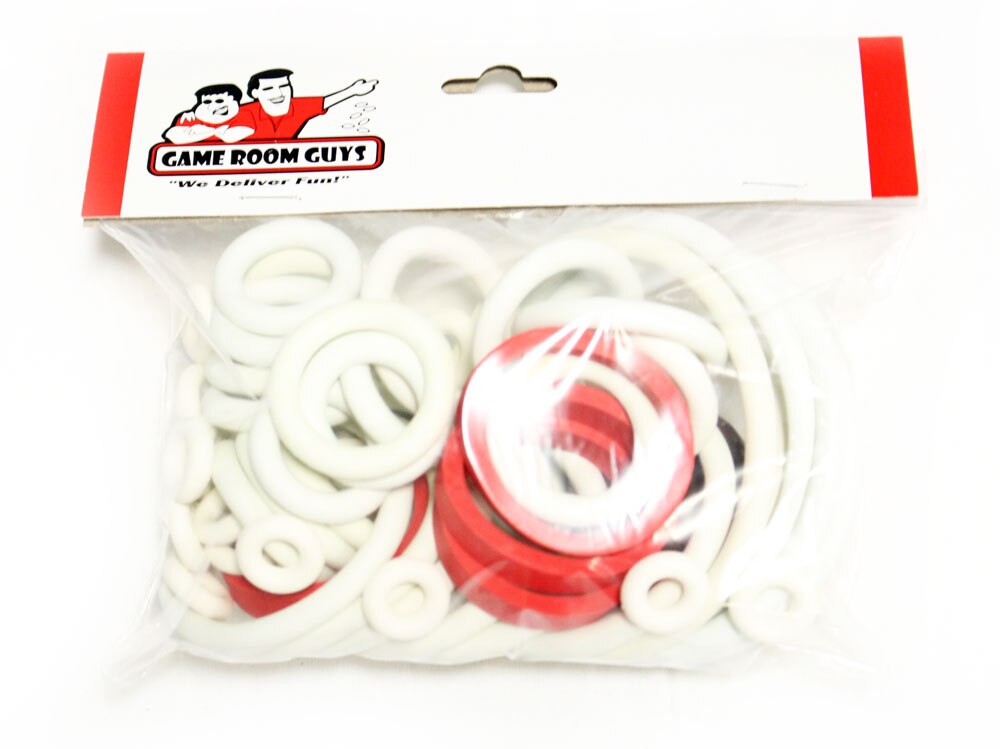 Gottlieb 1972 Jungle Pinball White Rubber Ring Kit Gottlieb 1972 Jungle Pinball White Rubber Ring Kit