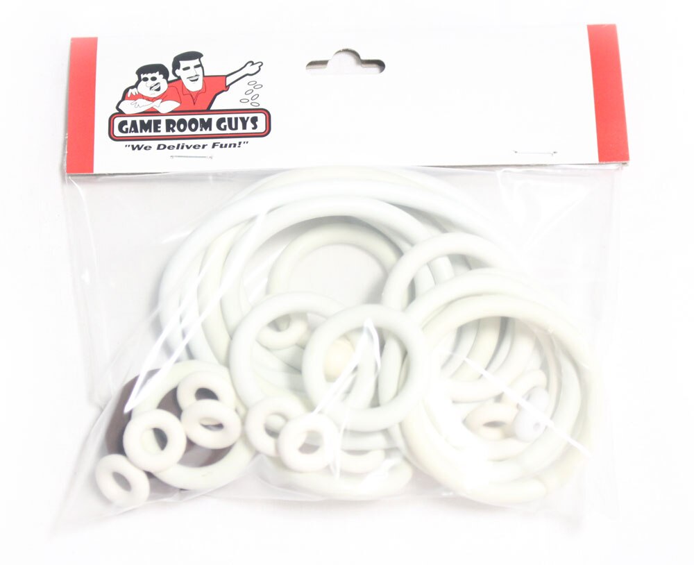 Williams Lucky Strike Pinball White Rubber Ring Kit Williams Lucky Strike Pinball White Rubber Ring Kit