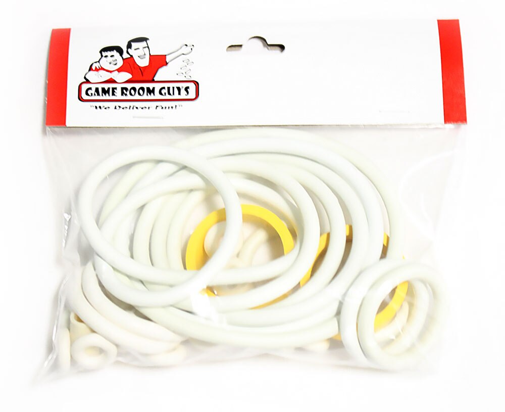 Game Plan Sharpshooter II Pinball White Rubber Ring Kit Game Plan Sharpshooter II Pinball White Rubber Ring Kit