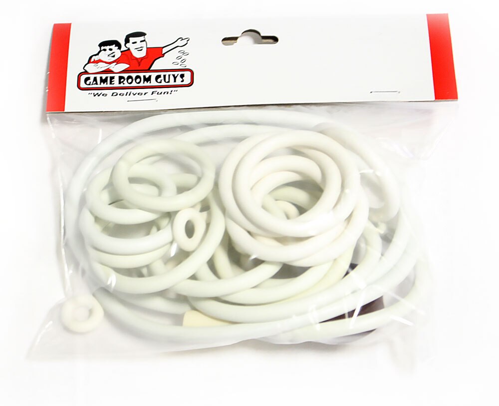 Gottlieb Sunset Pinball White Rubber Ring Kit Gottlieb Sunset Pinball White Rubber Ring Kit