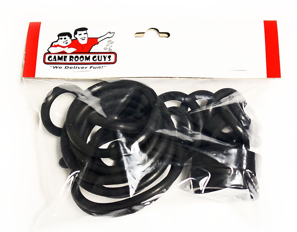 Stern World Poker Tour Pinball Black Rubber Ring Kit Stern World Poker Tour Pinball Black Rubber Ring Kit
