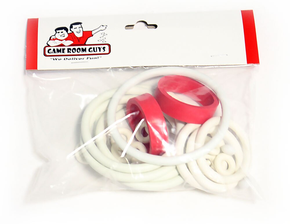 Bally 1977 Black Jack Pinball White Rubber Ring Kit Bally 1977 Black Jack Pinball White Rubber Ring Kit