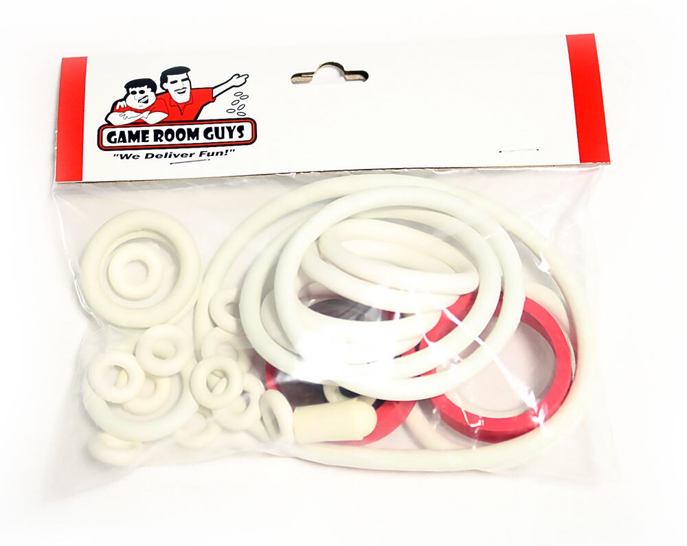 Williams Blue Chip Pinball White Rubber Ring Kit Williams Blue Chip Pinball White Rubber Ring Kit