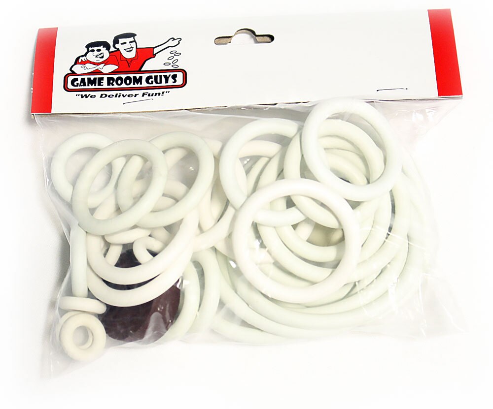 Bowling Queen Pinball White Rubber Ring Kit Bowling Queen Pinball White Rubber Ring Kit
